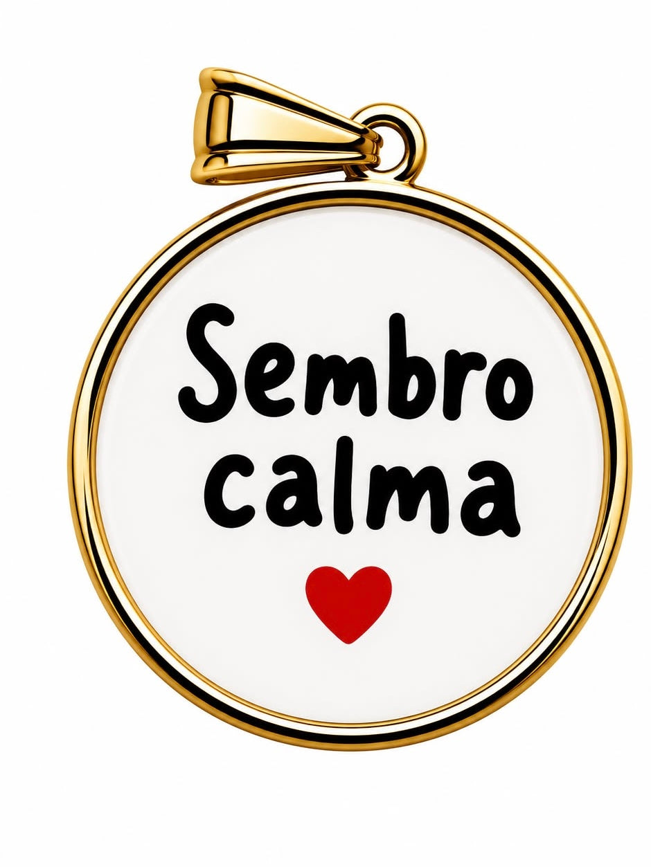 Ciondolo  2 cm SEMBRO CALMA