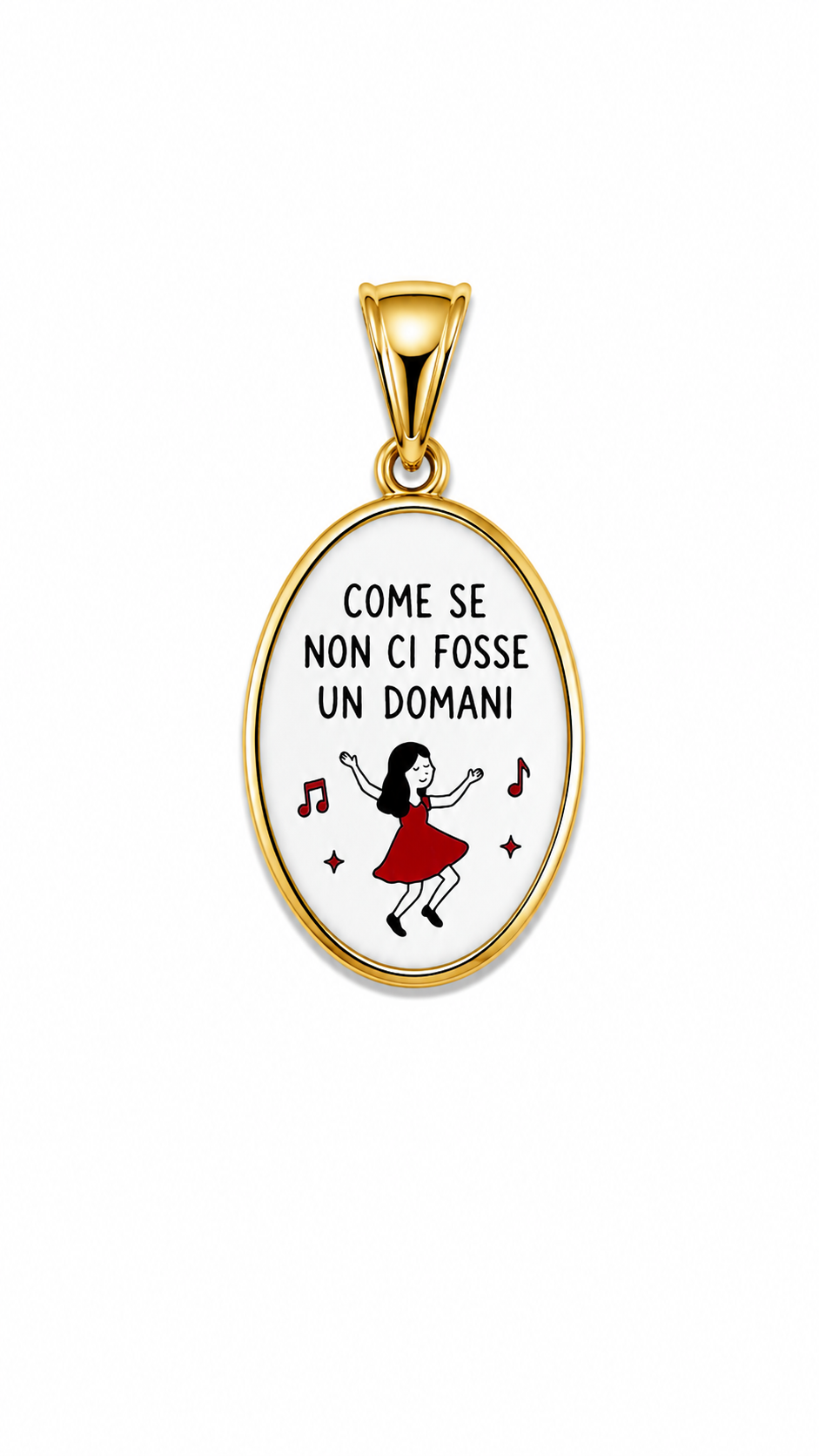 CIONDOLO OVALE FRASI