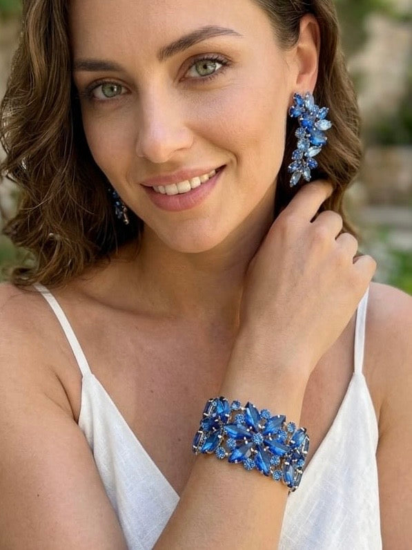Orecchini & Bracciale Cobalto