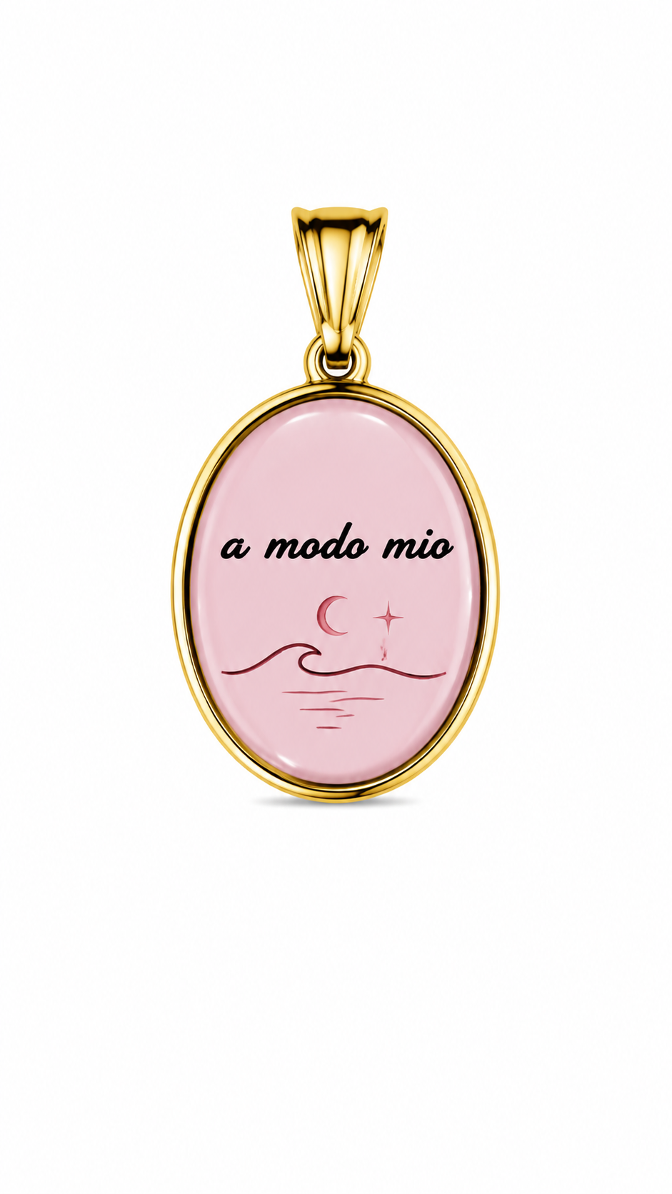 CIONDOLO OVALE FRASI