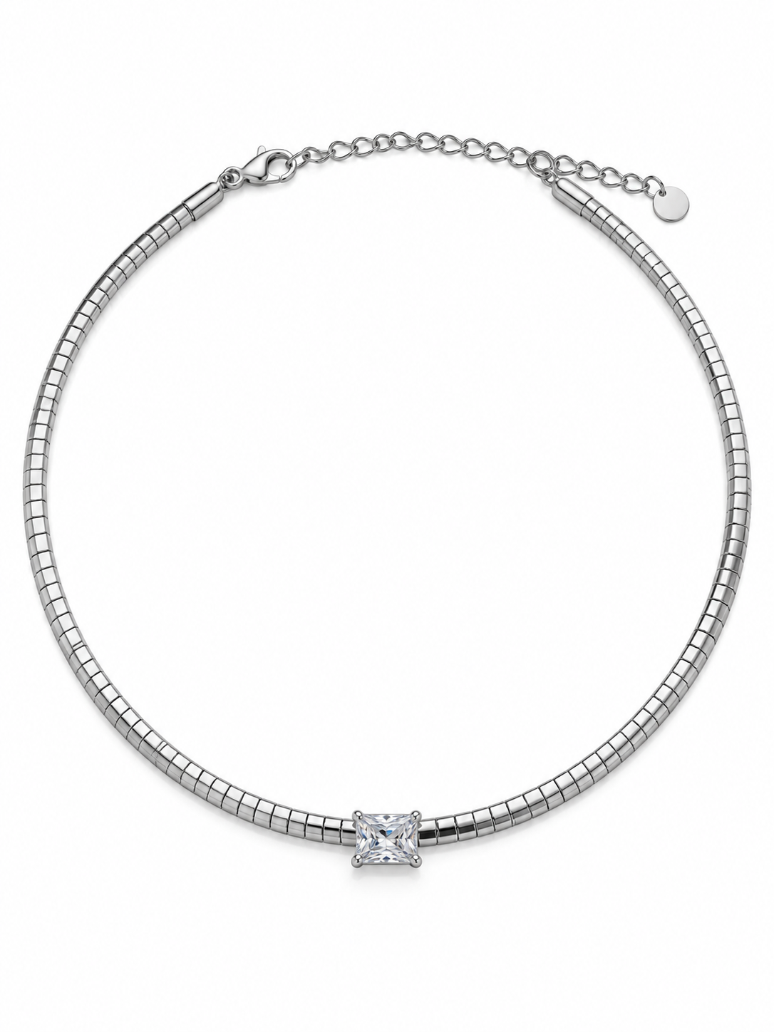 Collana Cobra Zircone Rettangolo