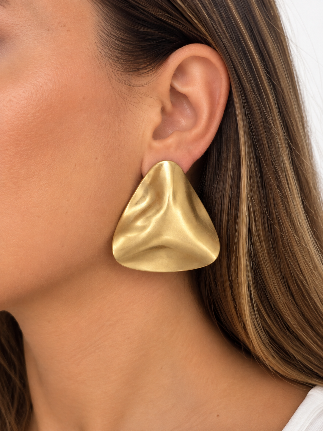 Orecchini Triangle Satin