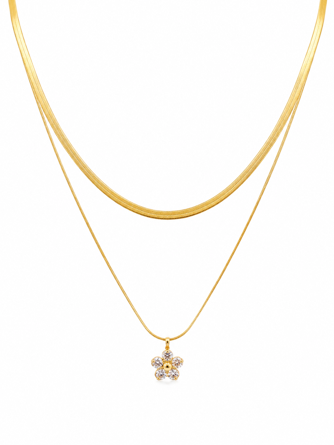 Collana Double Flowers