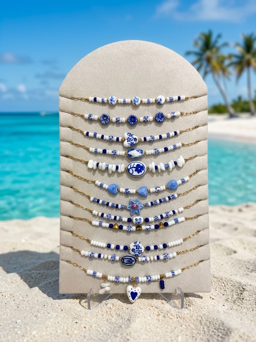 Collana SANTORINI BLUE & WHITE