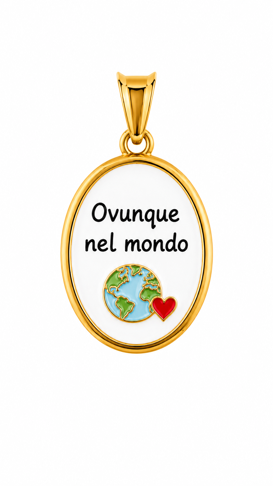 CIONDOLO OVALE FRASI