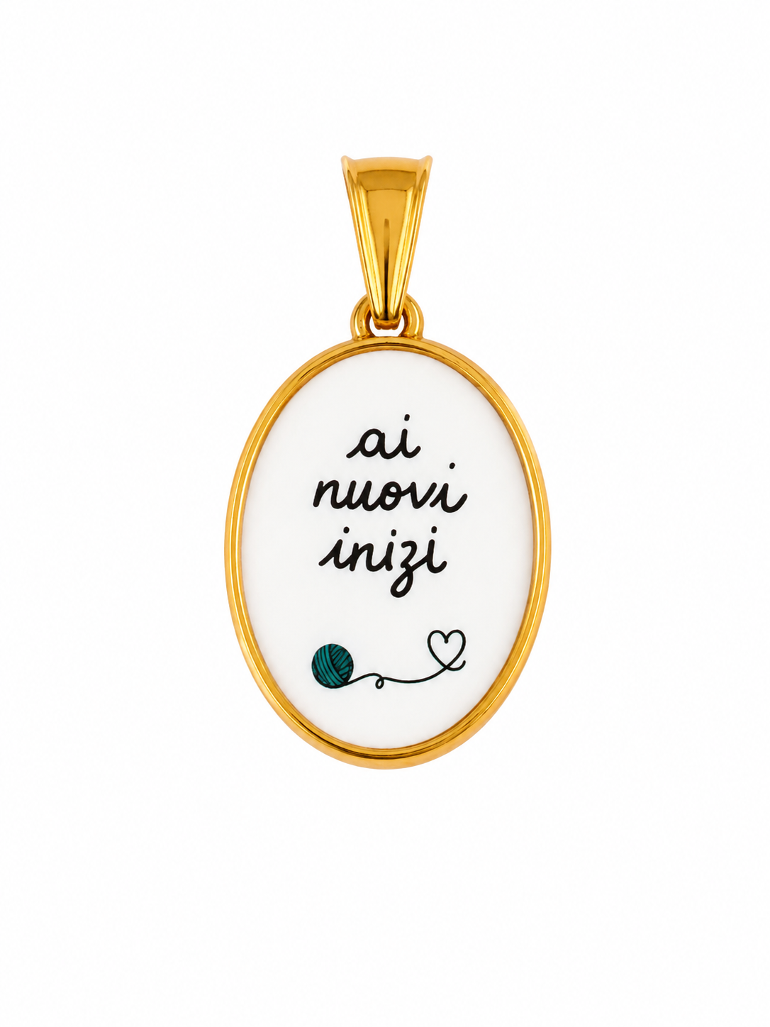 CIONDOLO OVALE FRASI