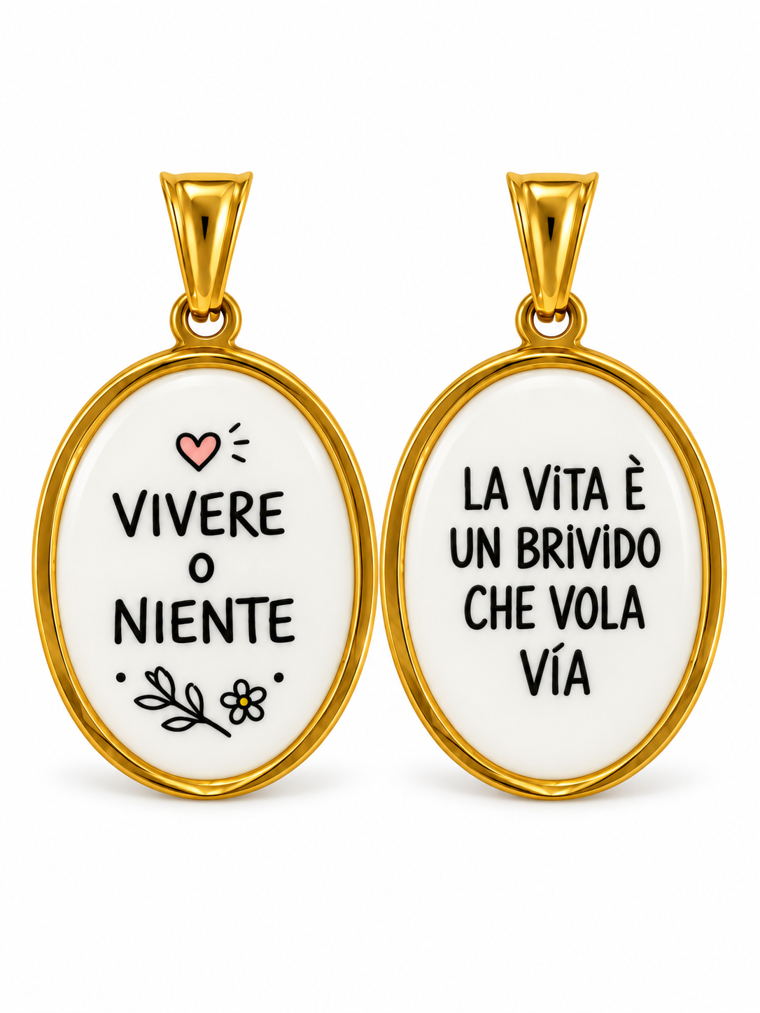 CIONDOLO Ovale FRASI