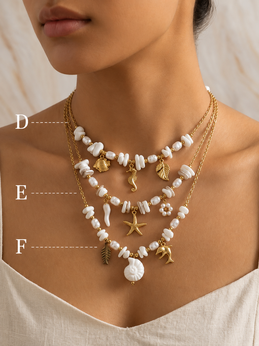 Collana Santorini White