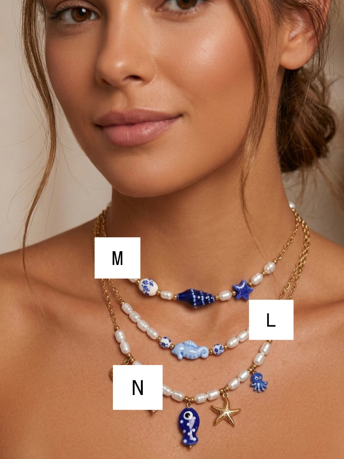 Collana Santorini Blue