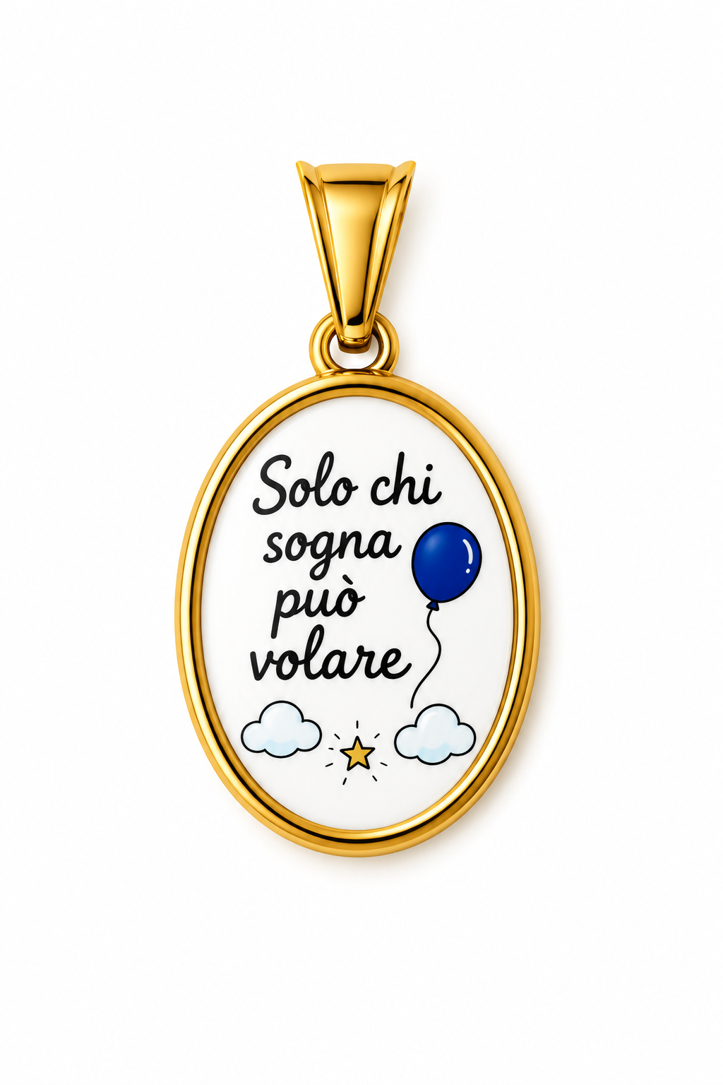 CIONDOLO OVALE FRASI