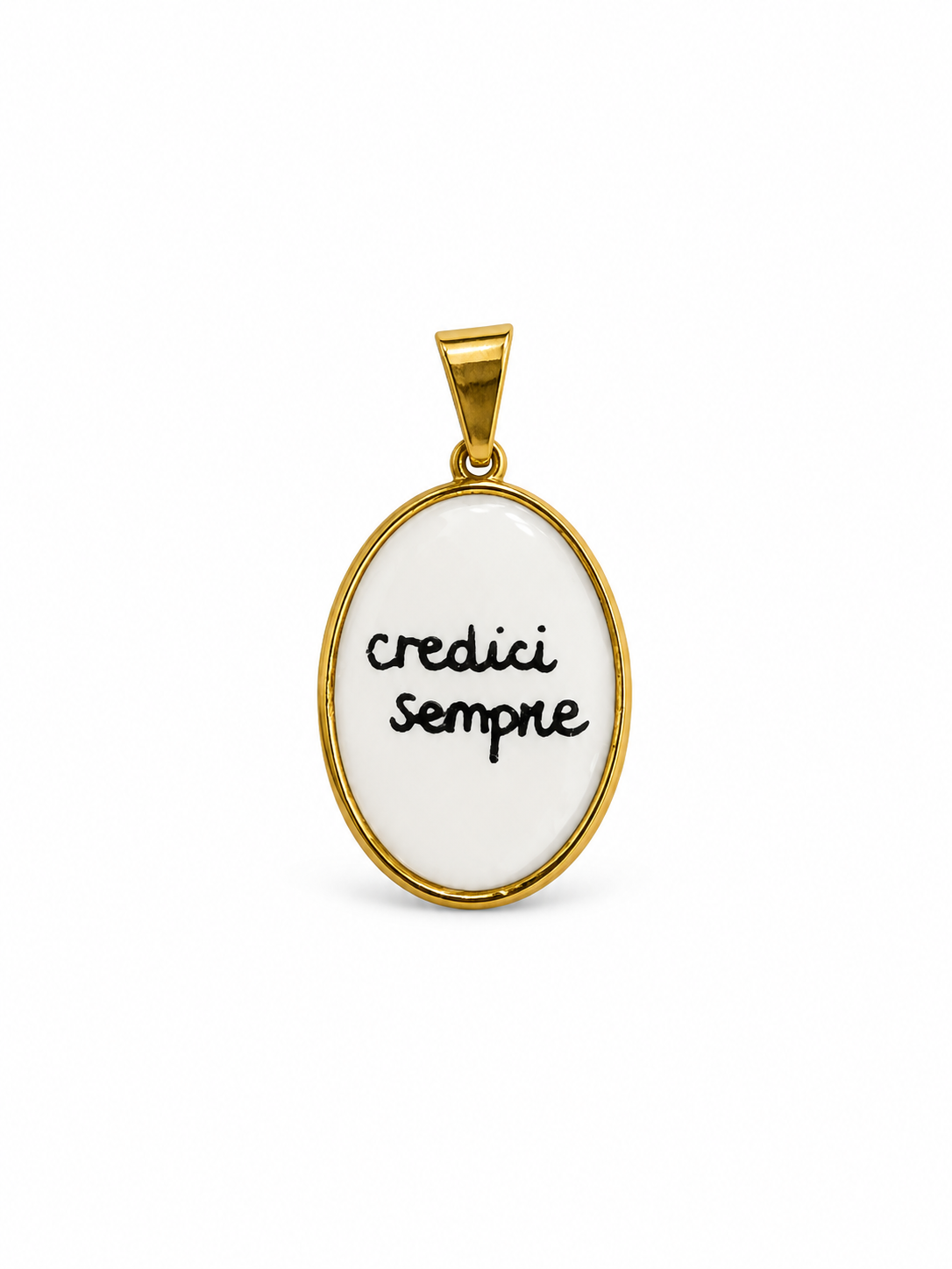 CIONDOLO OVALE FRASI