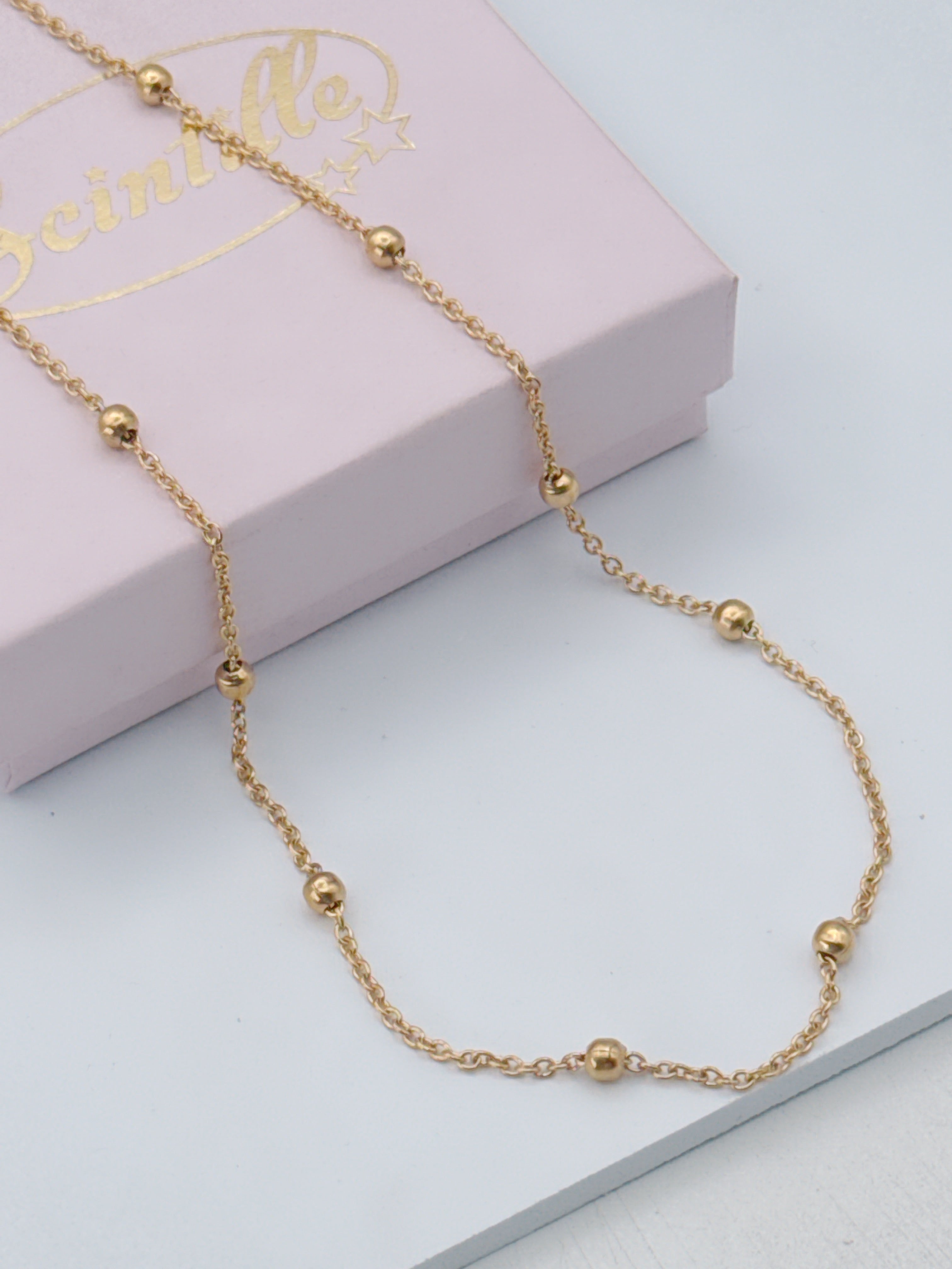Catenina Sfere e Catena GOLD