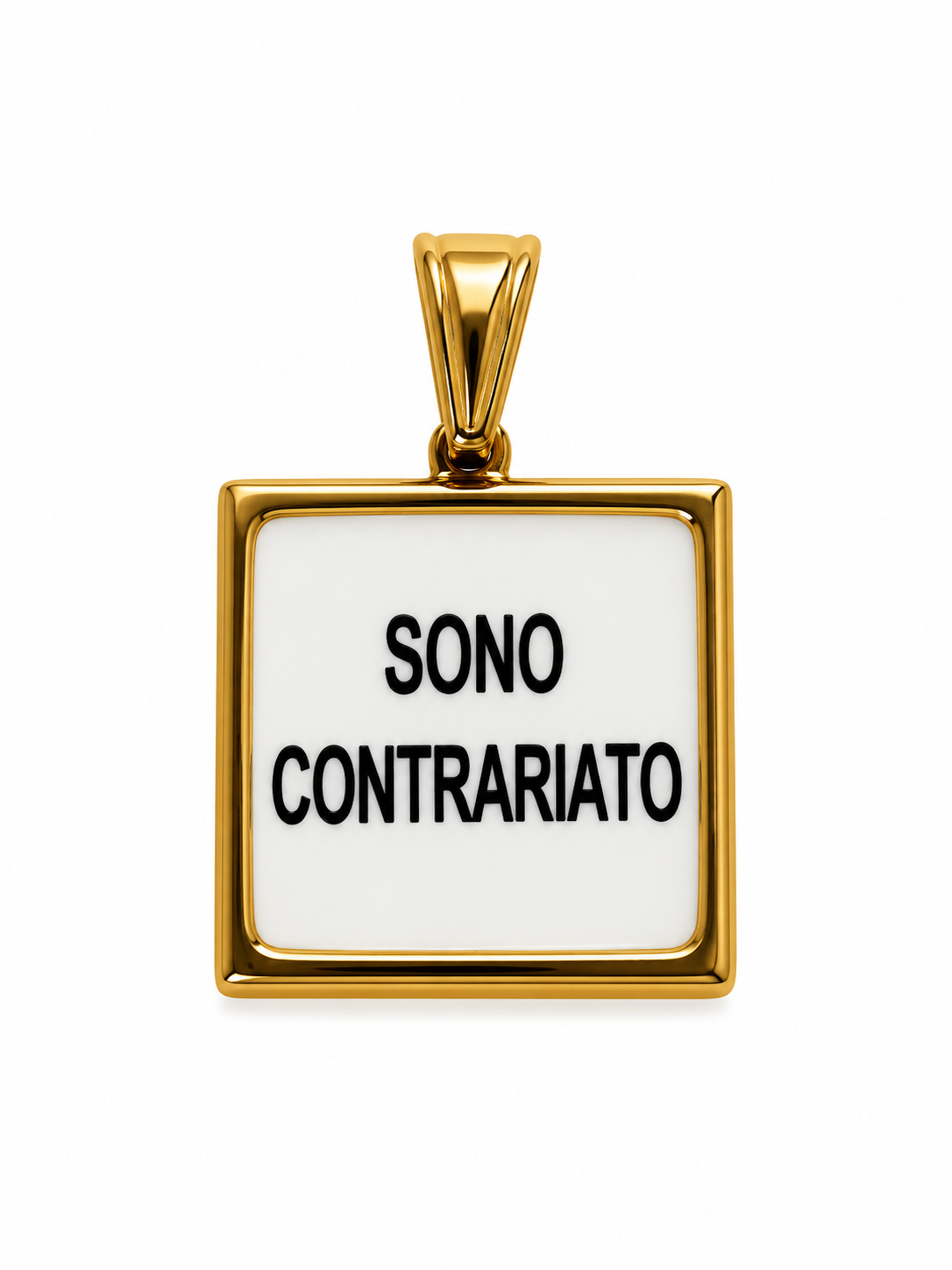 CIONDOLO QUADRATO FRASI