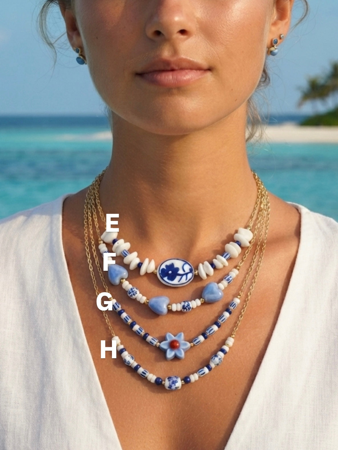 Collana SANTORINI BLUE & WHITE
