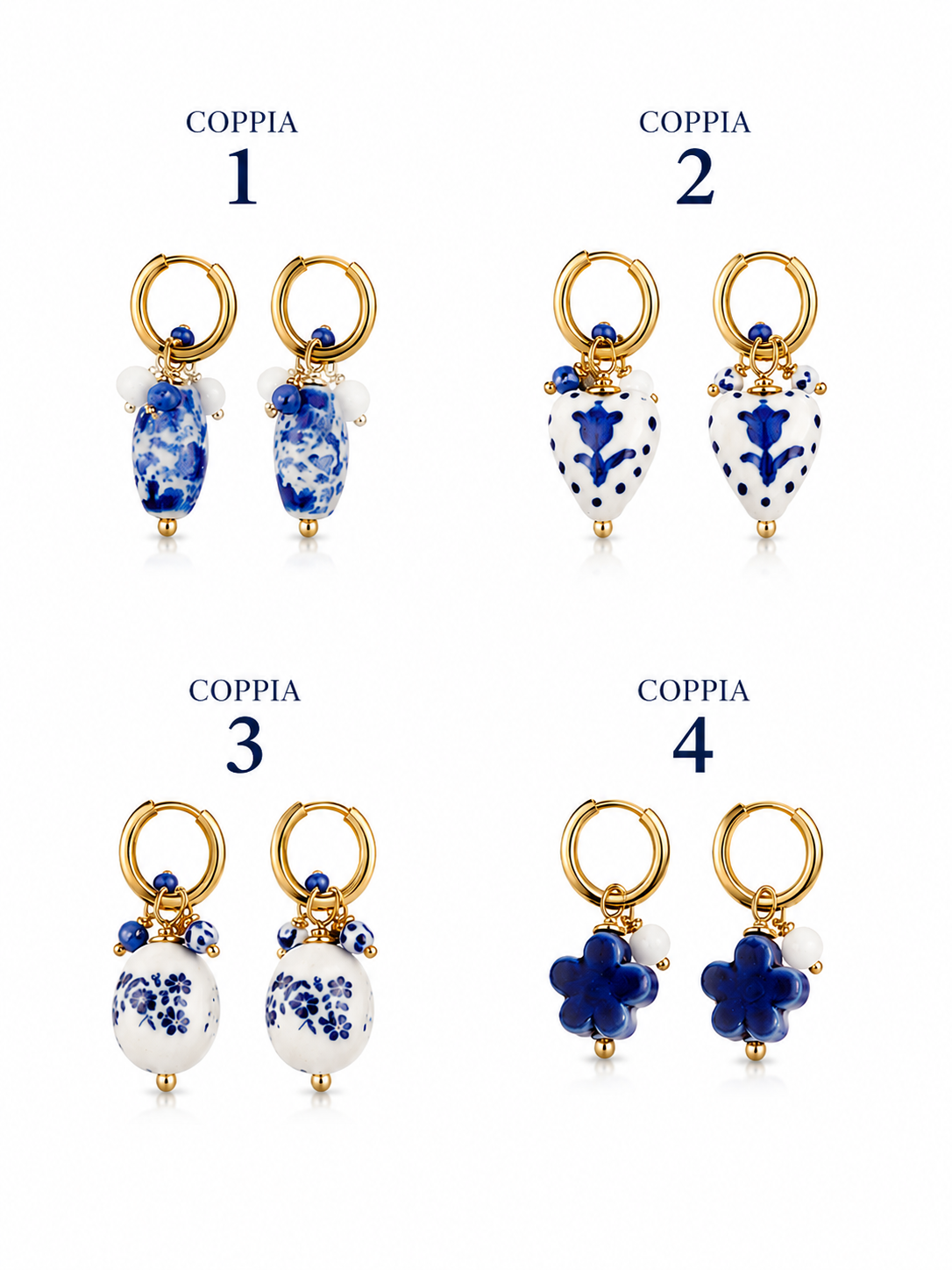 Orecchini Santorini Blue