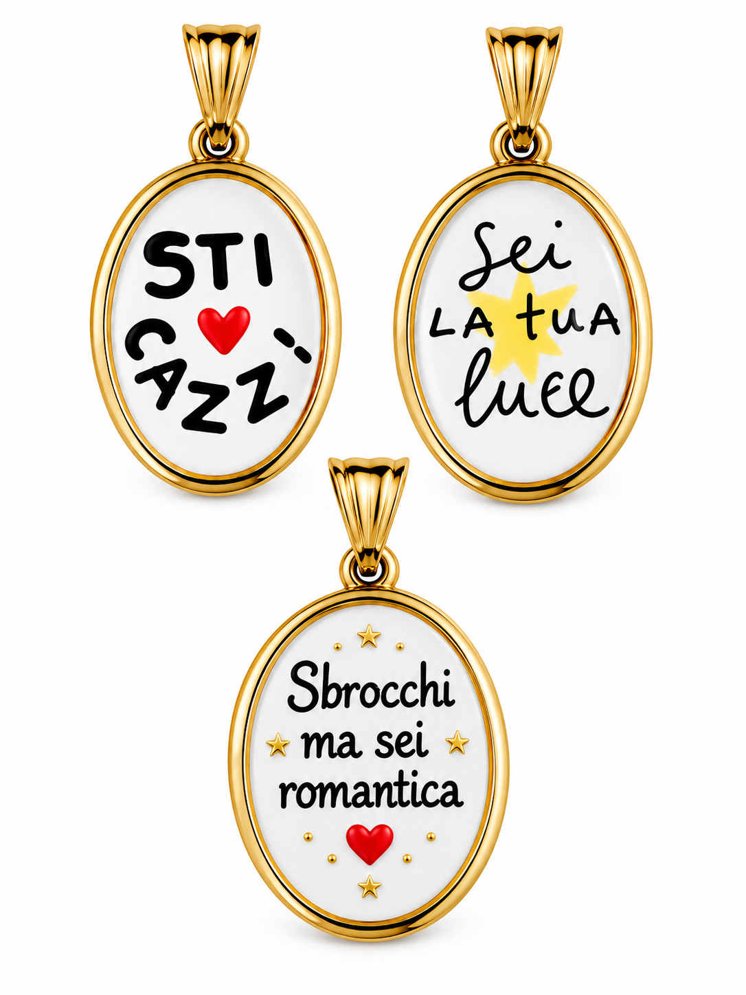 CIONDOLO OVALE FRASI