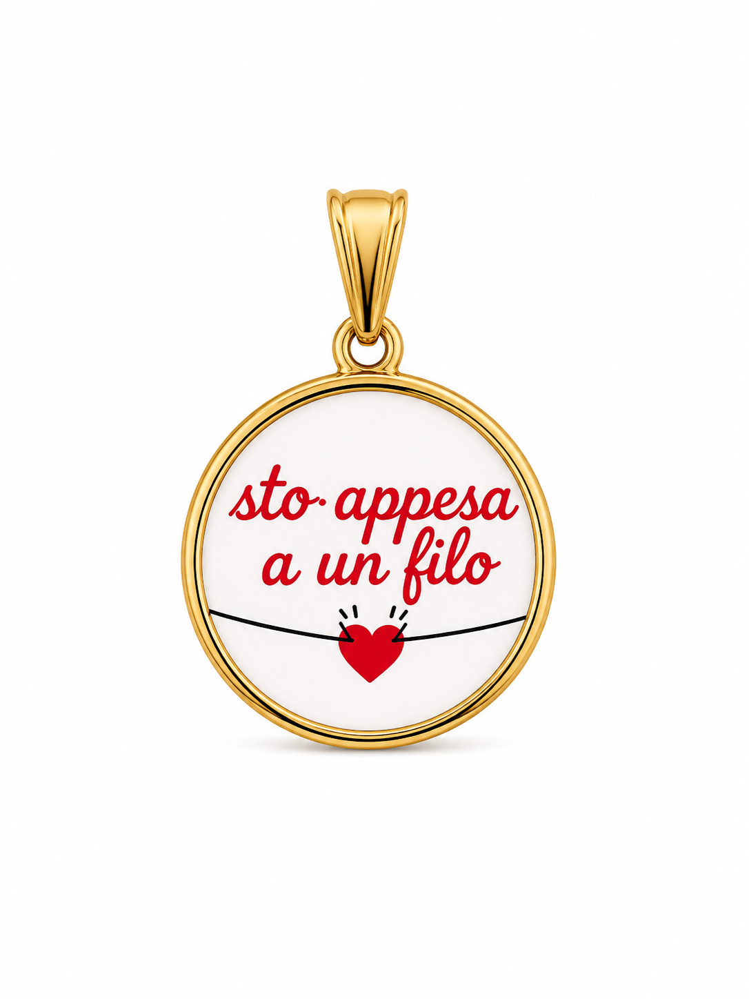 CIONDOLO TONDO FRASI