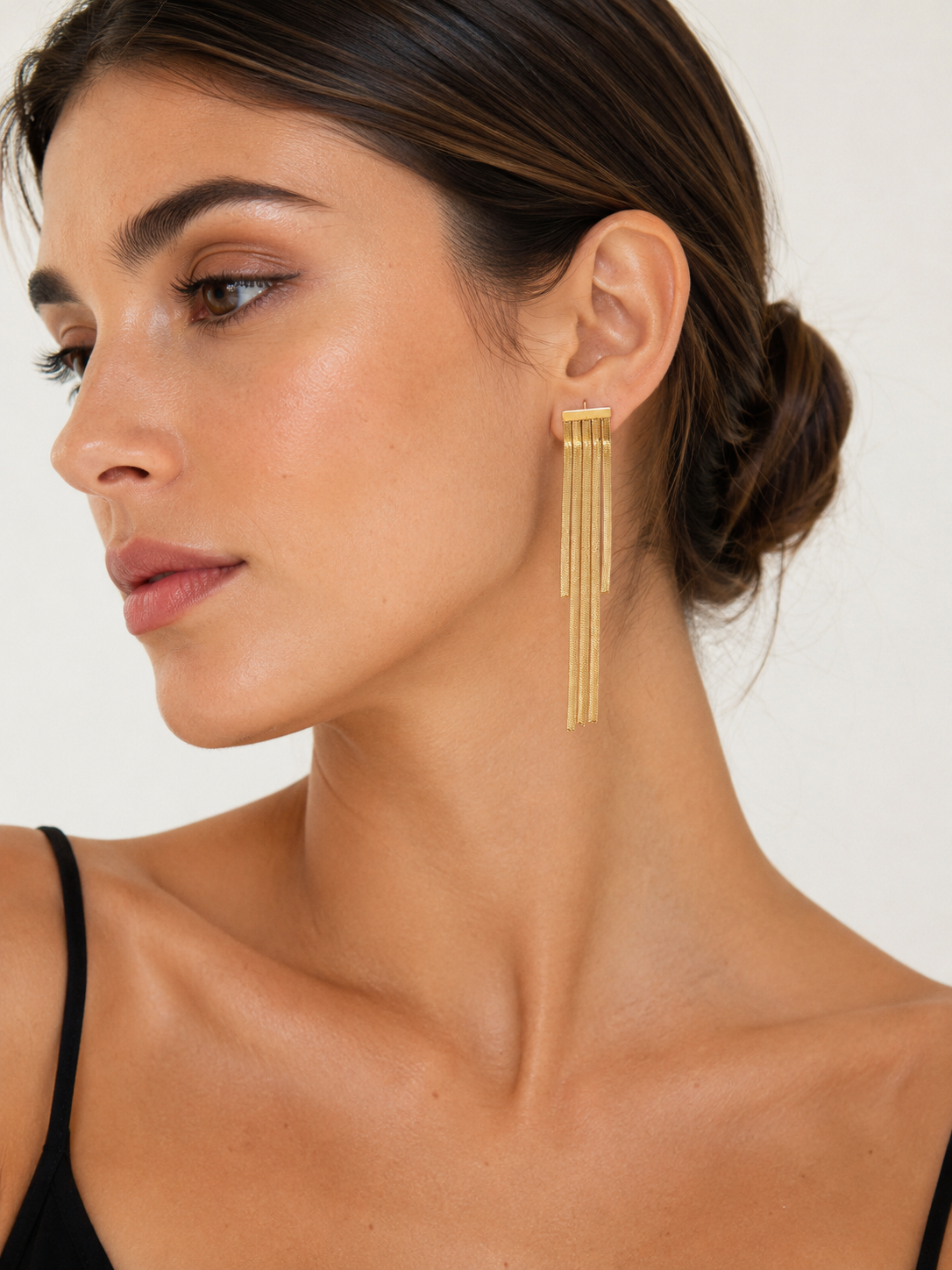 Orecchini Multifili Gold