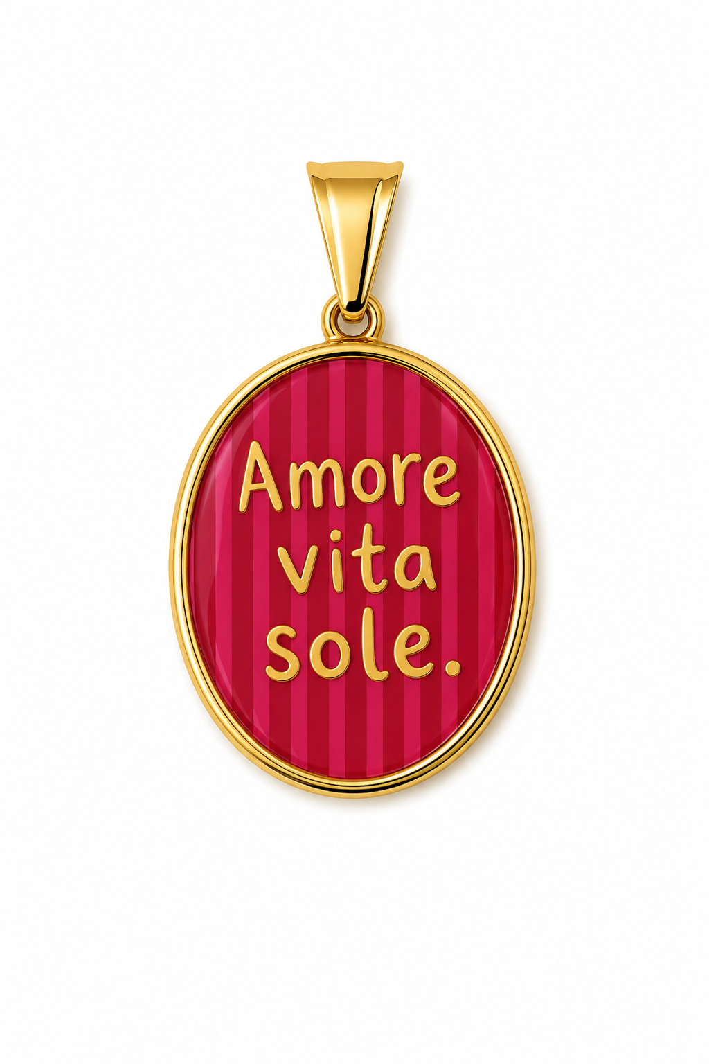 CIONDOLO OVALE FRASI