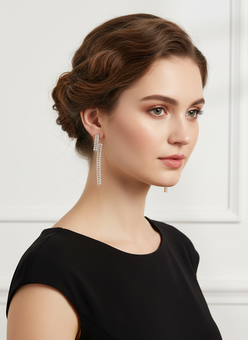 Orecchini Baguette Lusso