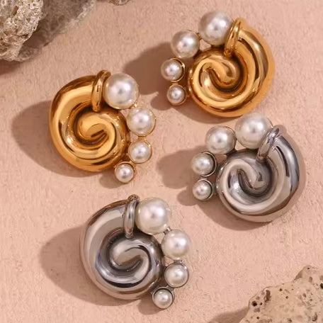 Orecchini Conchiglia Perla
