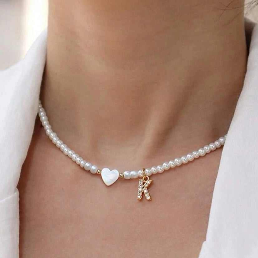 Collana Cuoricino Madreperla Personalizzata