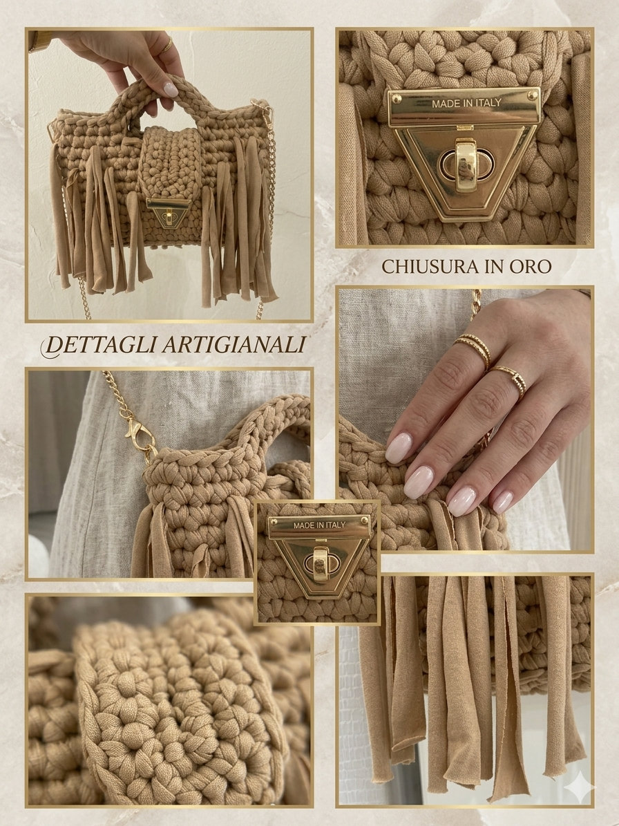 Borsa Tessuto Crochet