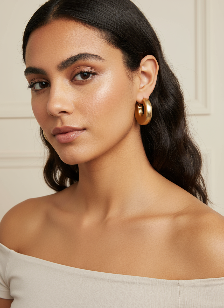 Orecchini Cerchio Satin