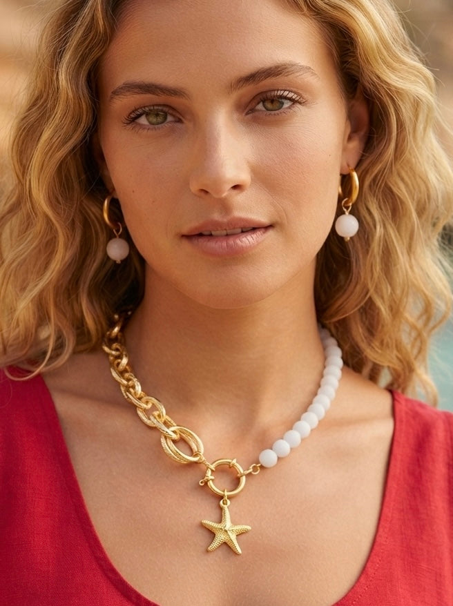 Completo Stella Gold & White