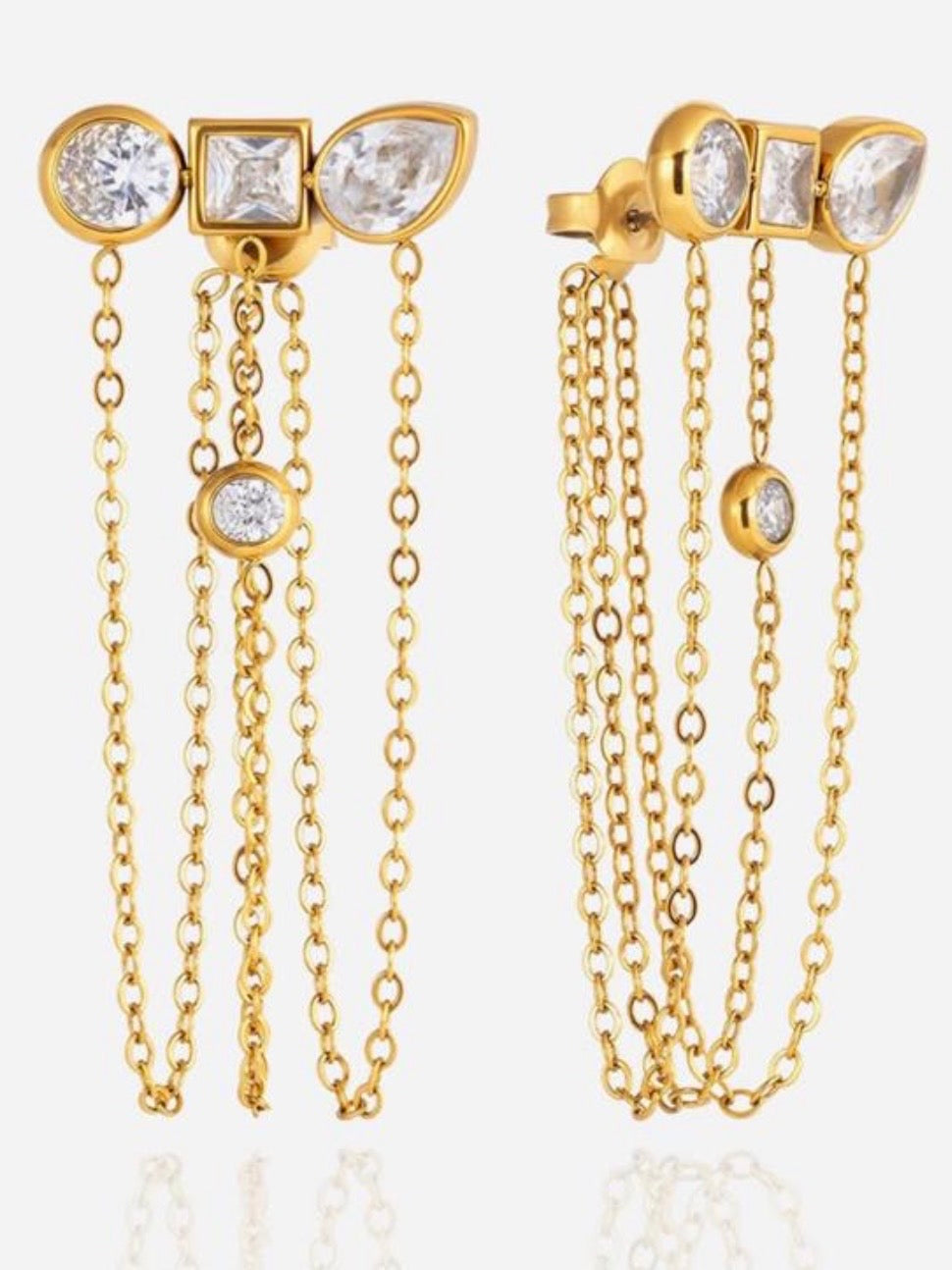 Orecchini Cascata Gold