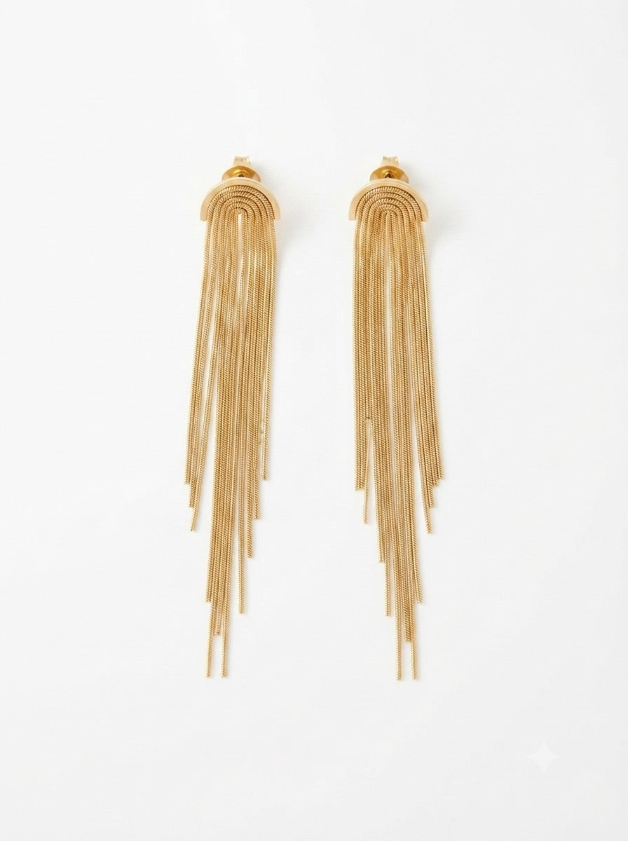 Orecchini Multifili Gold