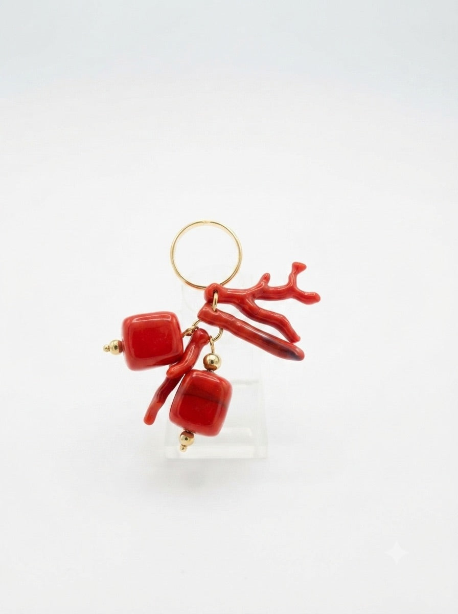Anello Corallo Rosso