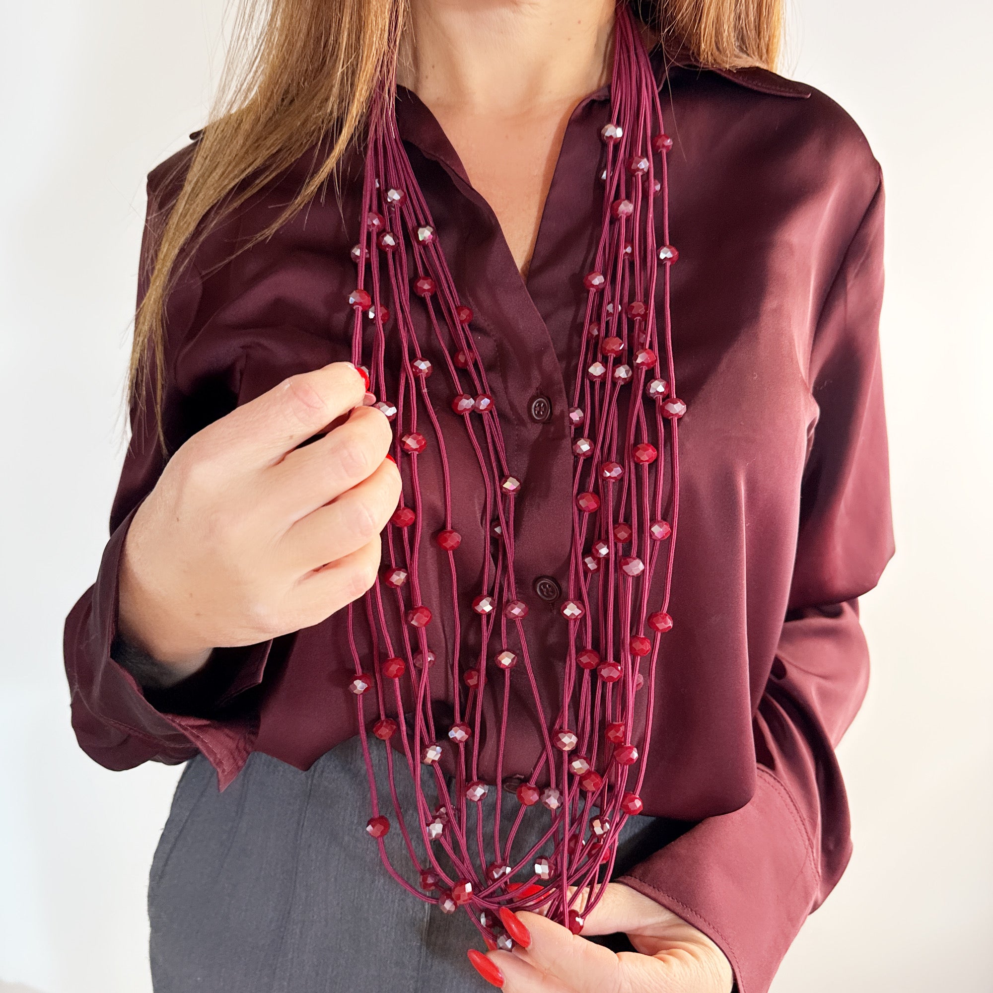 Collana Pepite Multifili