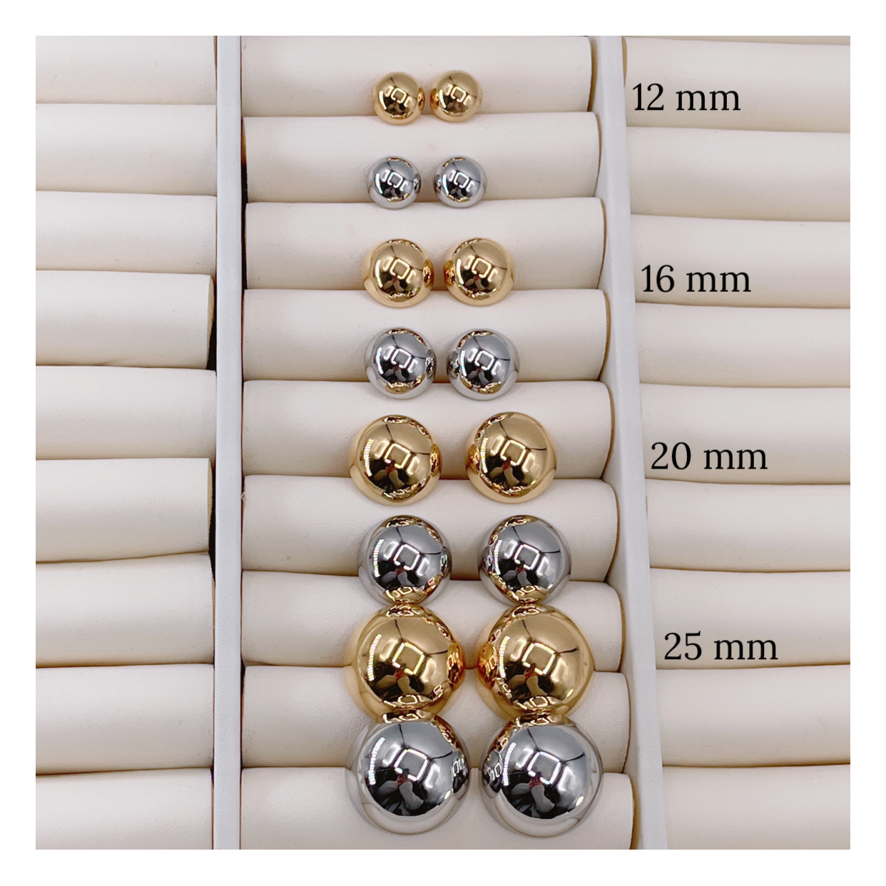 Orecchini Bottone 20 mm