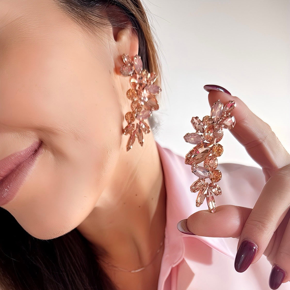 Orecchini Luxury Oro Rosa