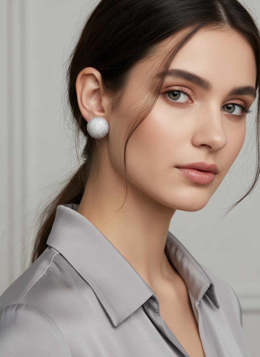 Orecchini Bottone Lusso