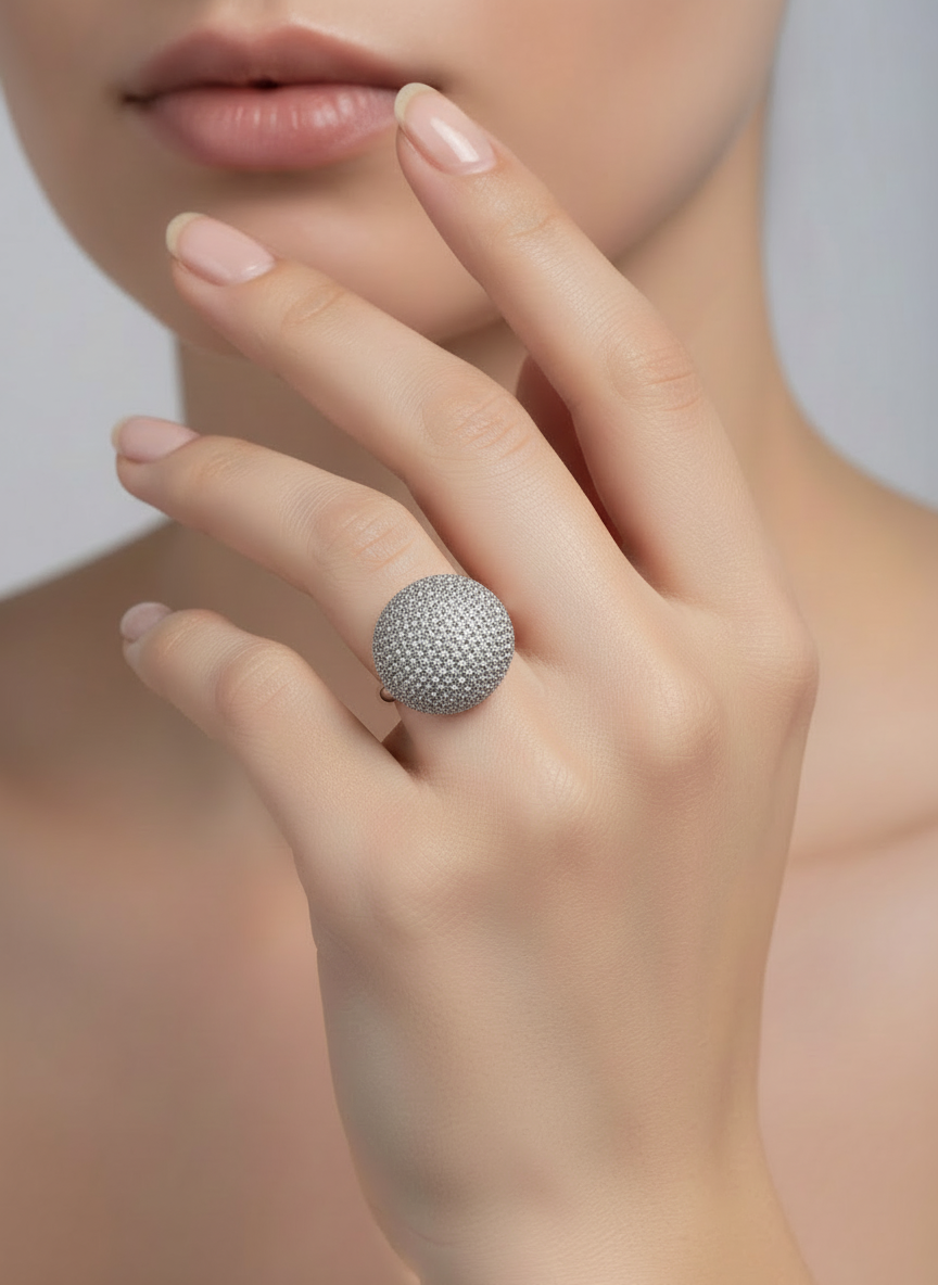 Anello Bottone Lusso