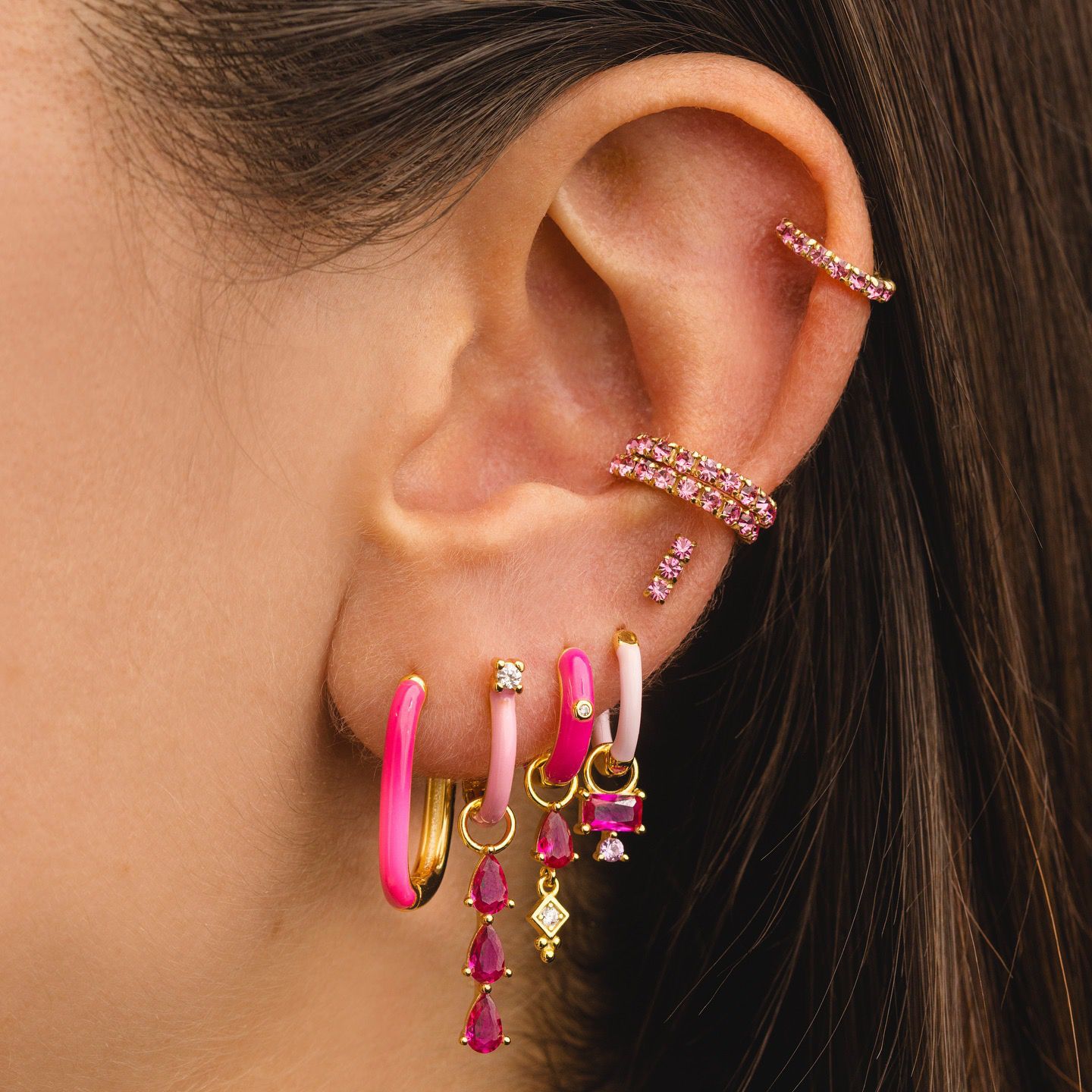 Set Orecchini Pink Lady