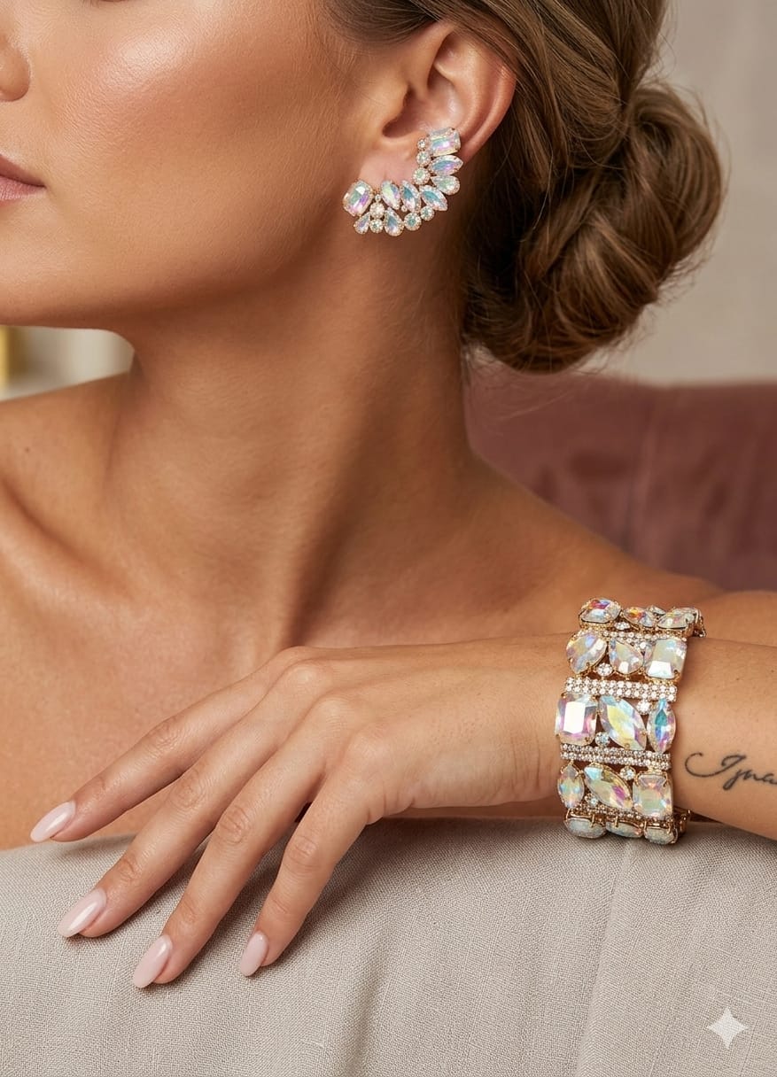 Orecchini & Bracciale Luxury Boreale