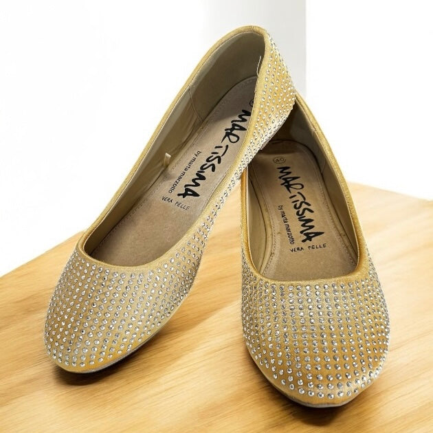 BALLERINE MARTA MARZOTTO Beige/Oro