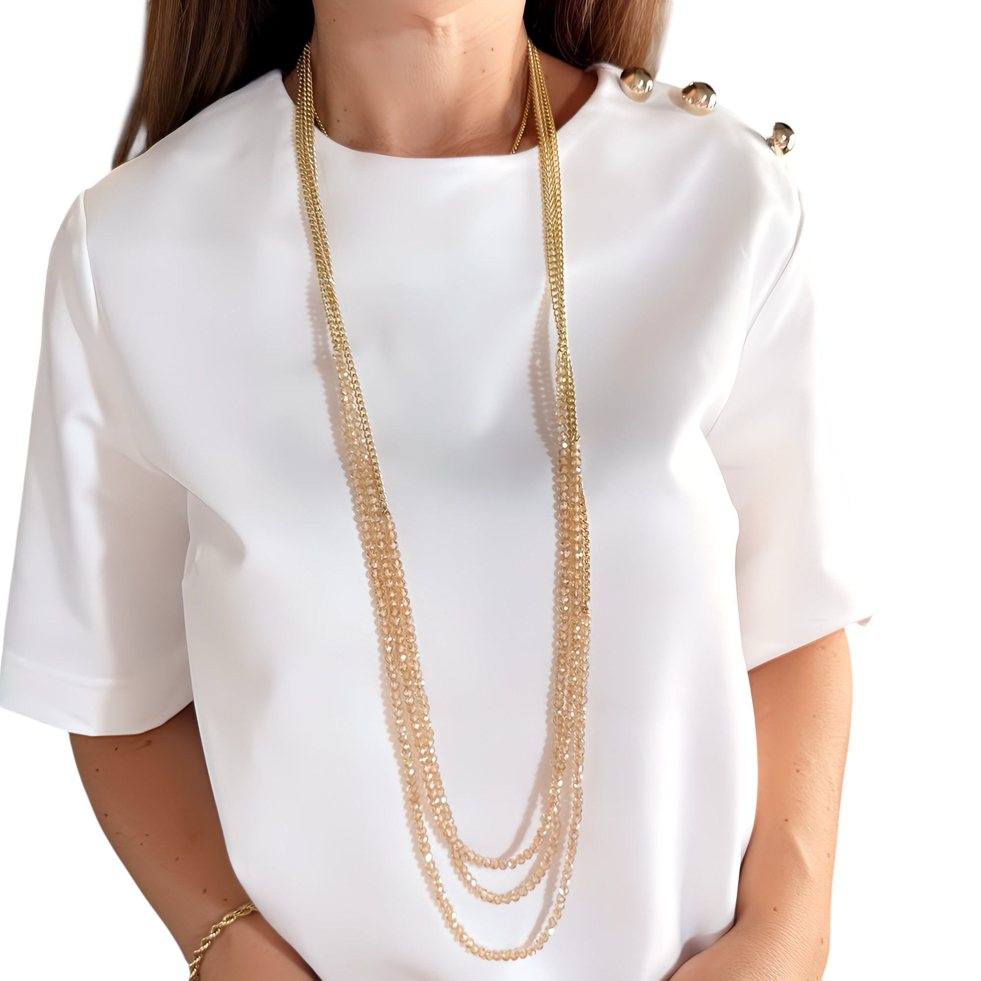 Collana Multifili Cristalli