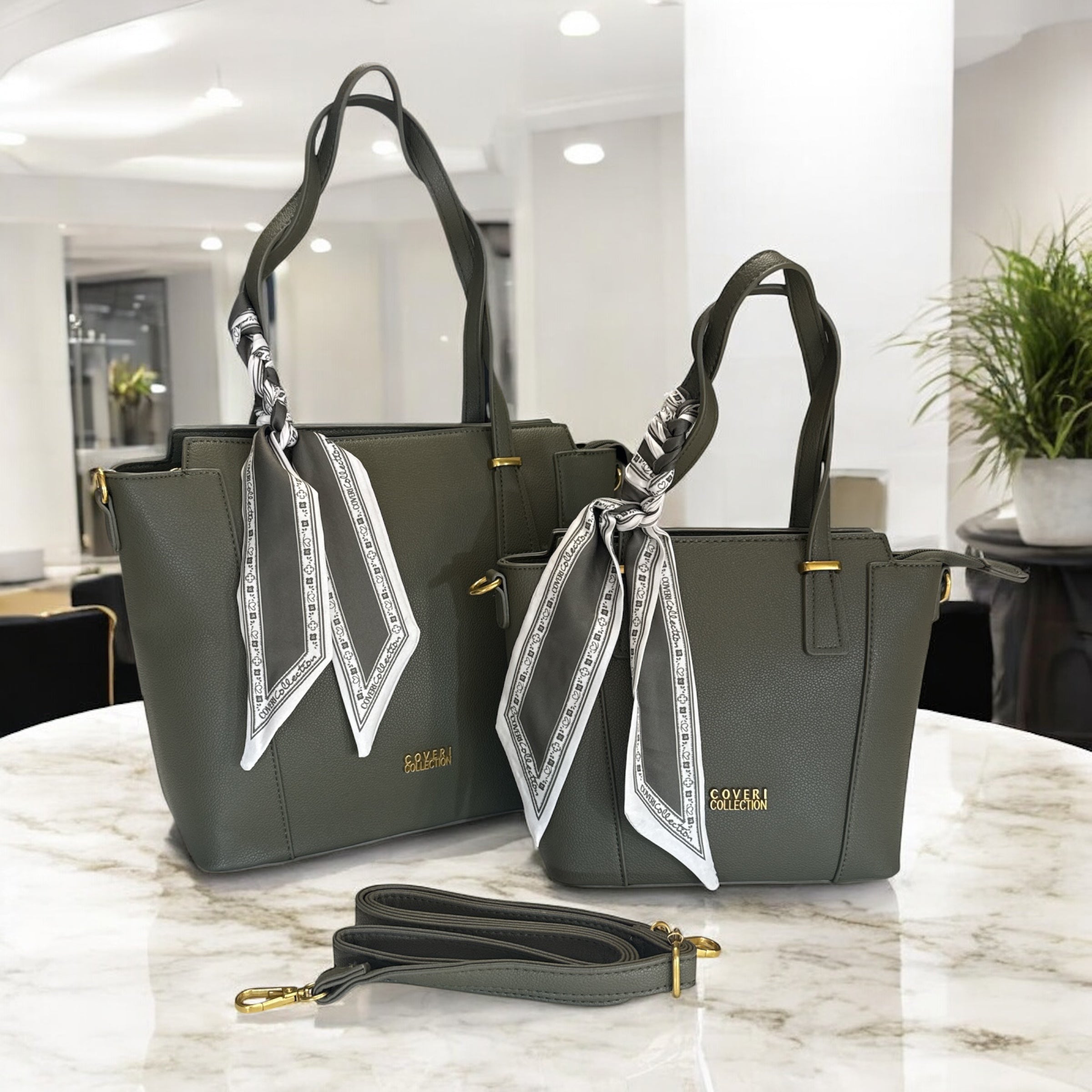 COVERI  COLLECTION Borsa  Foulard Salvia