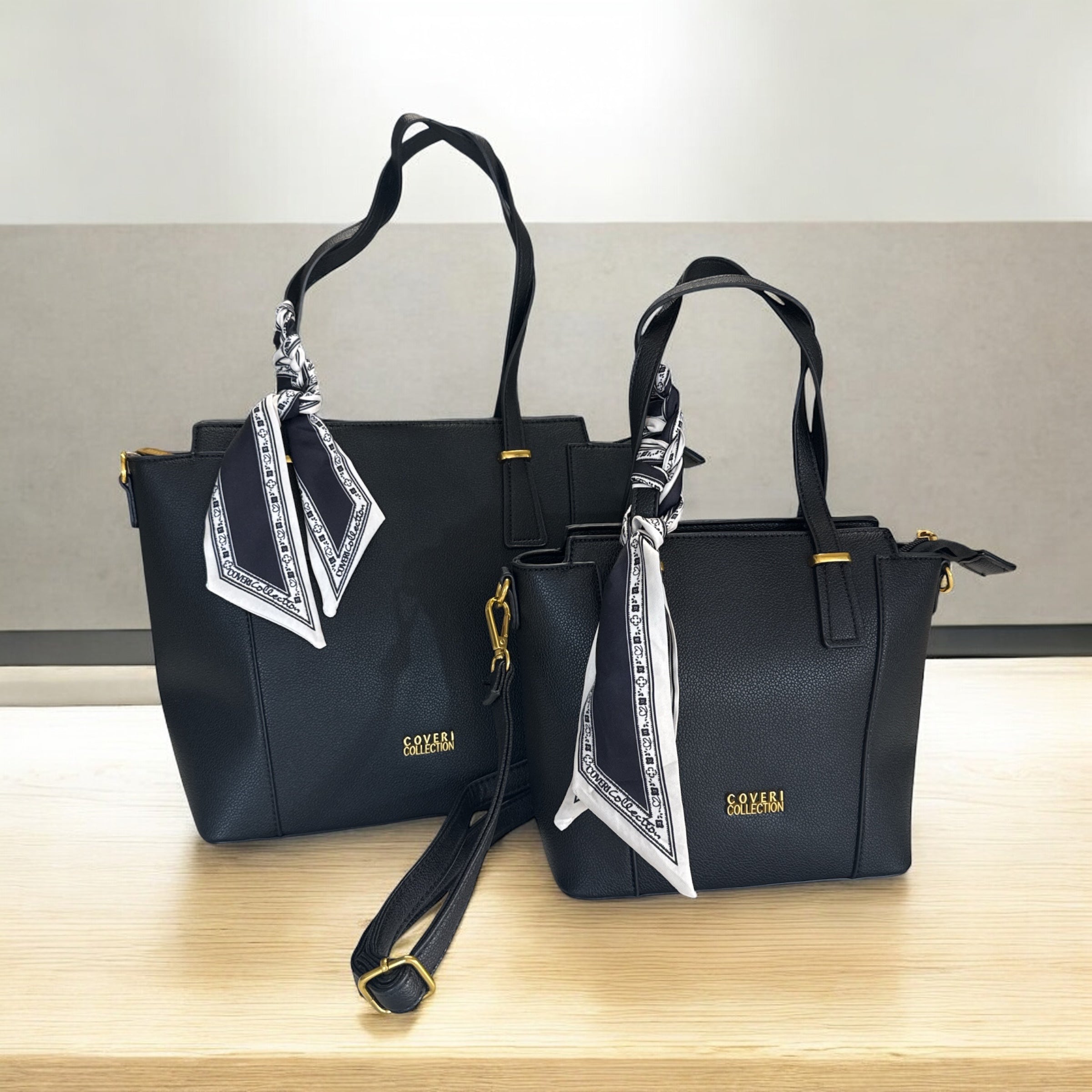 COVERI COLLECTION Borsa Foulard Nero