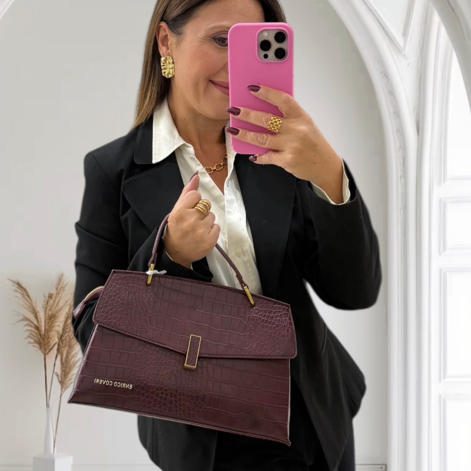 COVERI COLLECTION Borsa Effetto Cocco