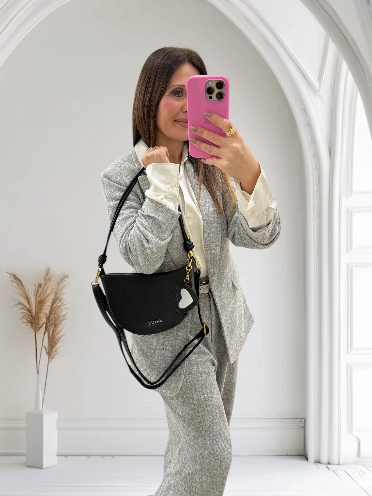 Borsa MezzaLuna Charme Specchio