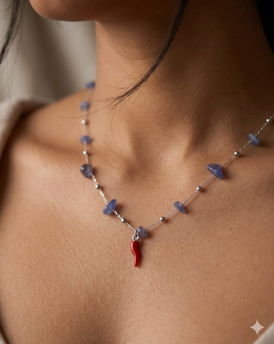 Collana Cristalli & Peperoncino