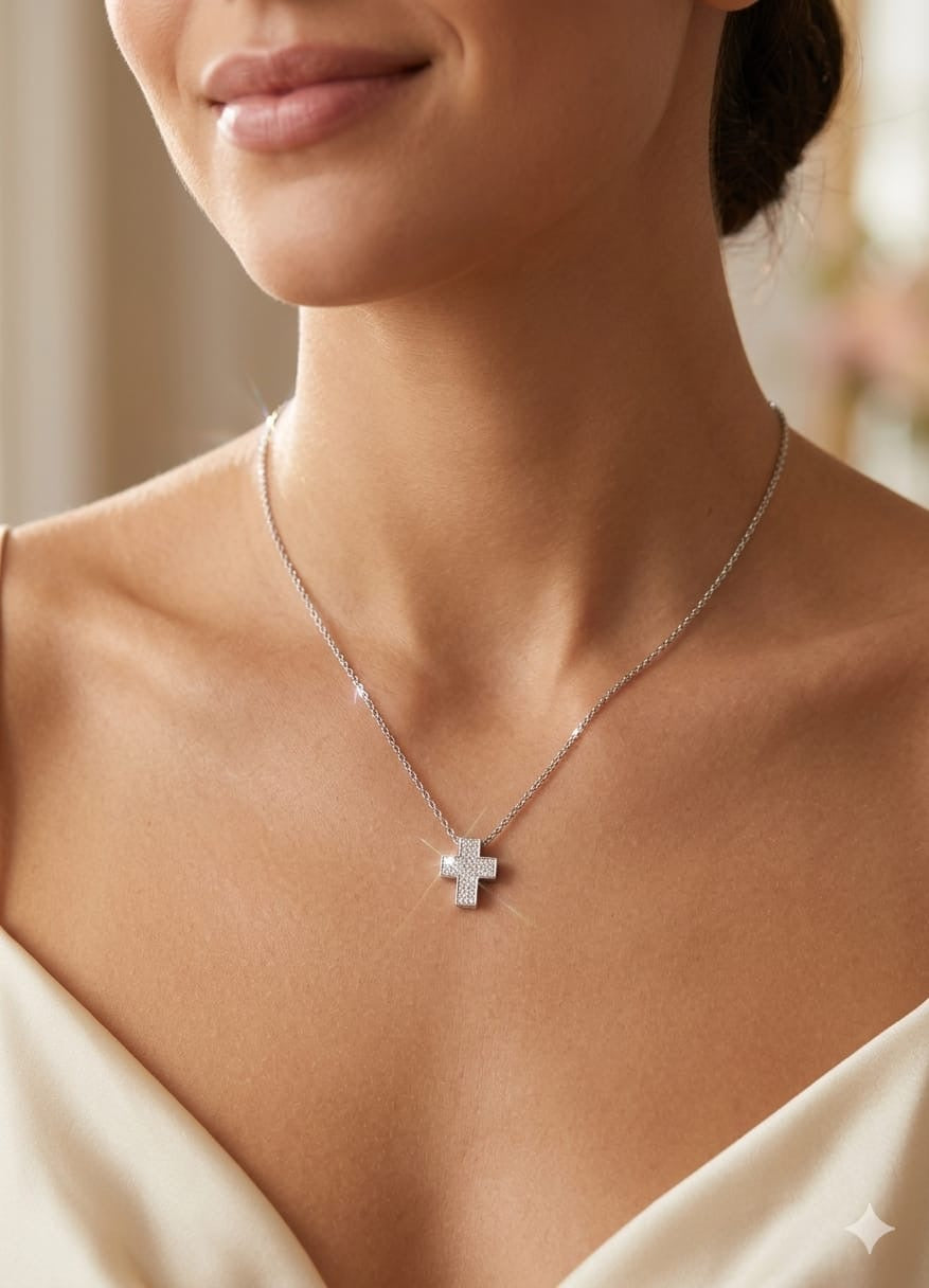 Collana Mini Croce Lusso