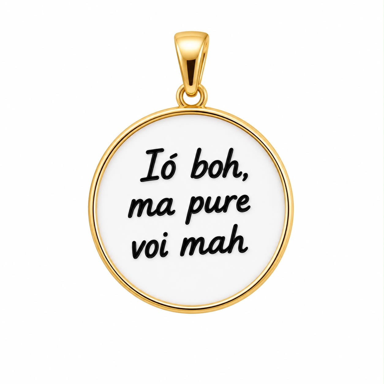 Ciondolo IO BOH MA PURE VOI MAH