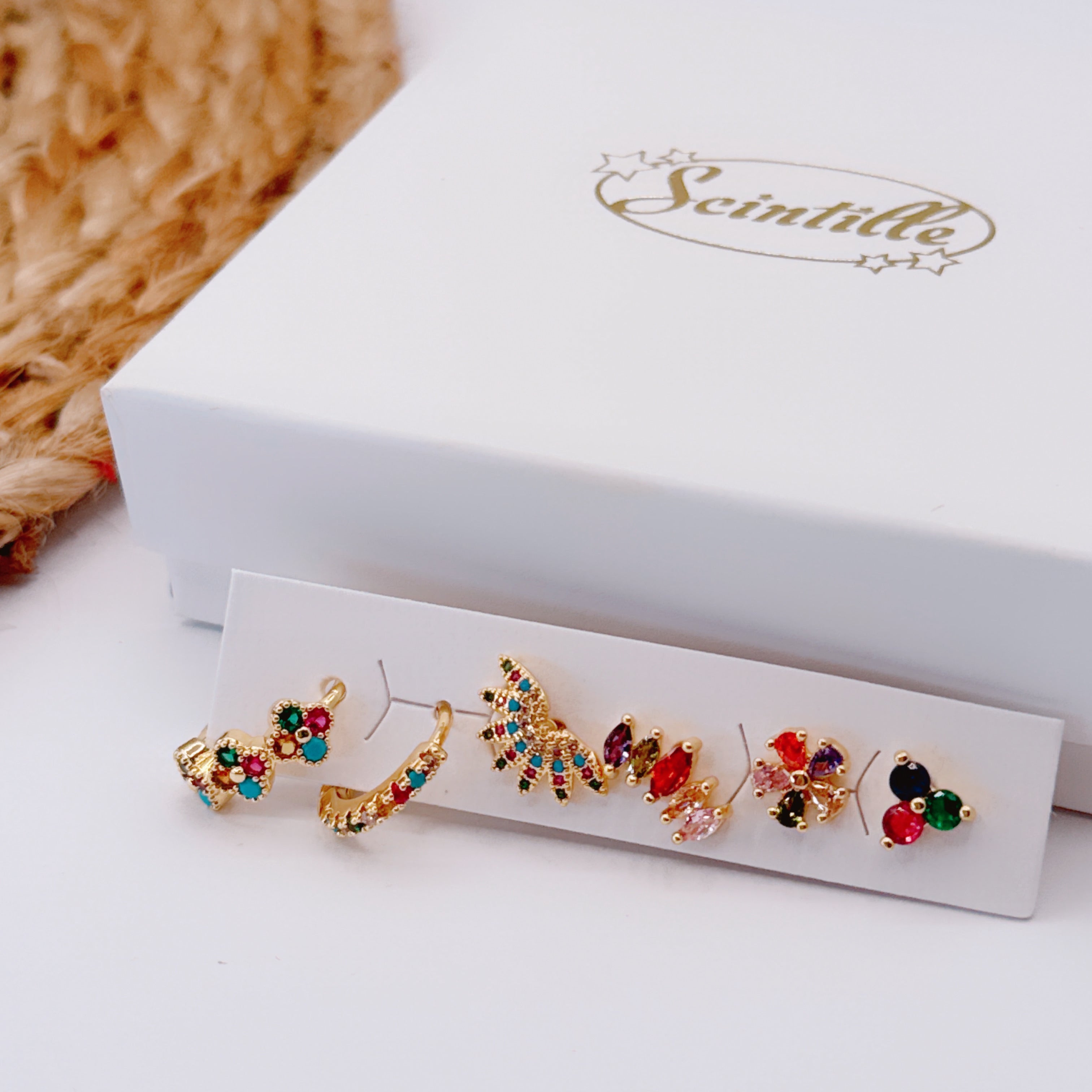 Set Orecchini Gold Multicolor