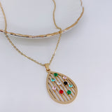 Collana Goccia Multicolor